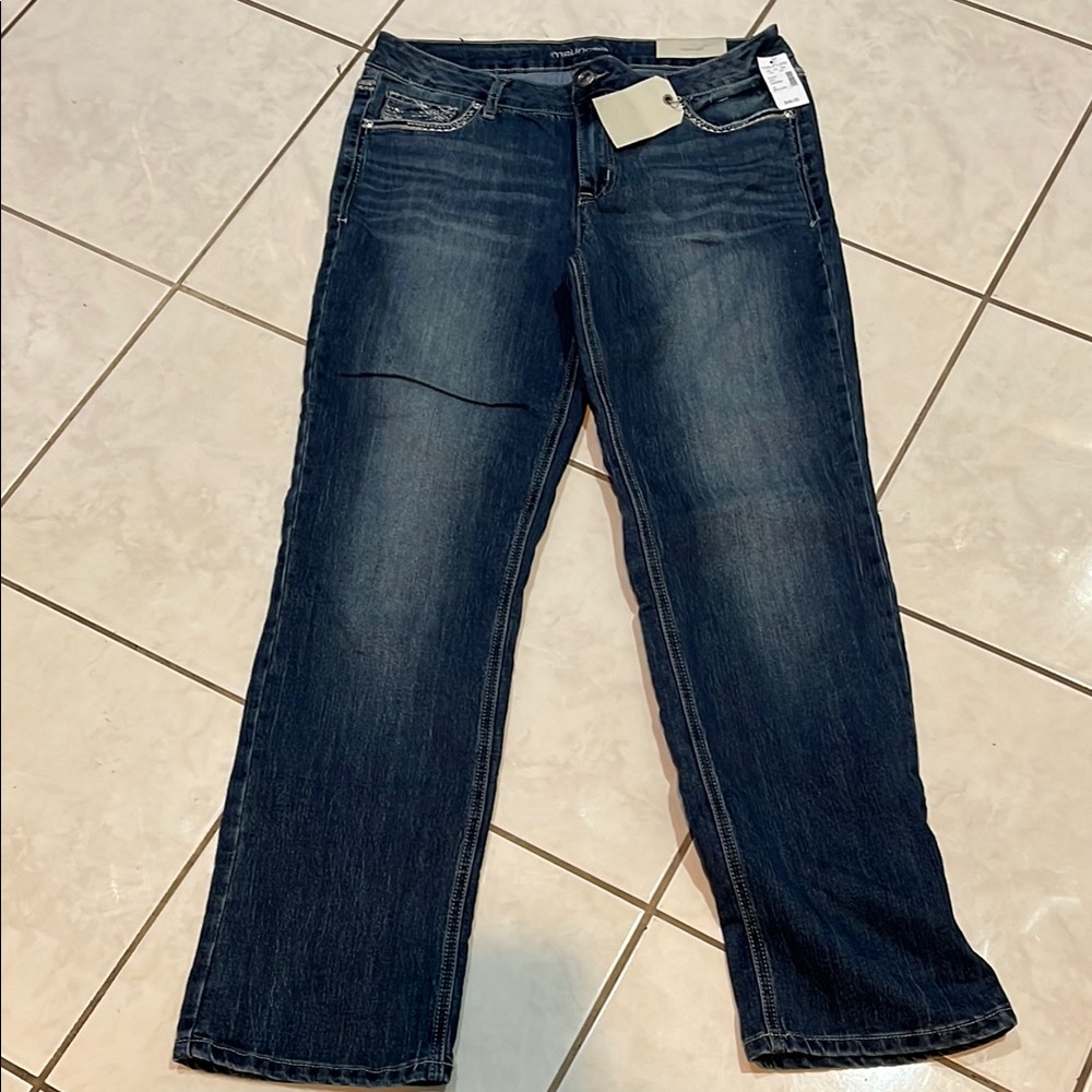 Maurices Blue Straight Leg Jeans Classic Denim